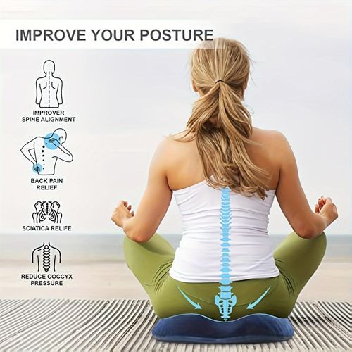 Ergonomic Memory Foam Donut Pillow Coccyx & Tailbone Support Seat Cushion Hemorr Relief, Ideal for