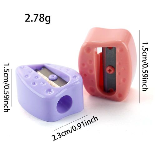 15pcs/ set Macron Color Mini Compact Pencil Sharpeners without Screws 1804  and eraser