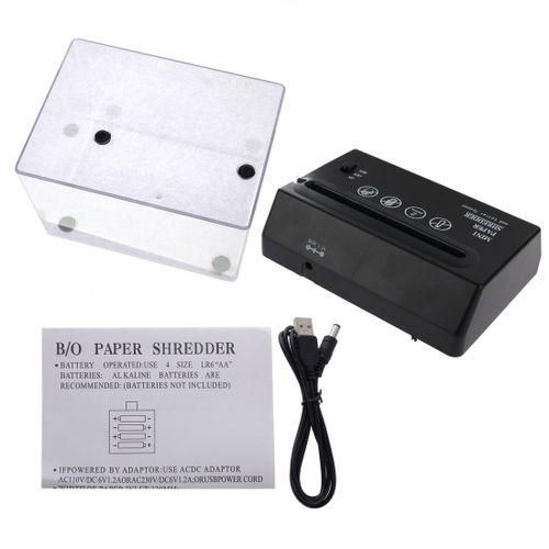 Mini USB Paper Shredder With Letter Opener