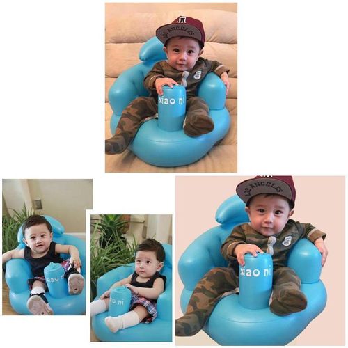 Baby Kid Children Inflatable Bathroom Sofa Chair Seat Learn Portable Multifunctional New NO5288
