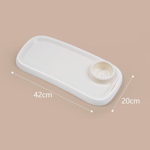 Tray Snack Tray Partition Storage Milk Bottle White