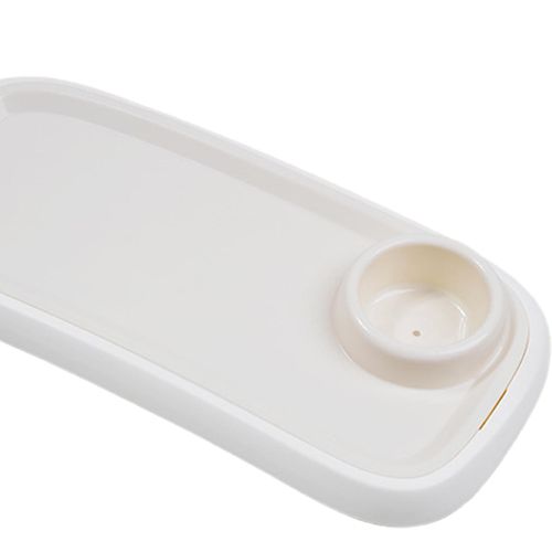 Tray Snack Tray Partition Storage Milk Bottle White