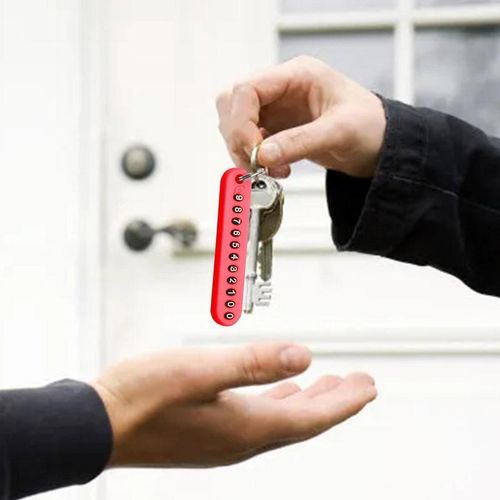 Car Styling Car Key Ring Anti-Lost Number Plate Pendant Keychain Holder Phone Number Card Keyring Car Accessories S Unisex