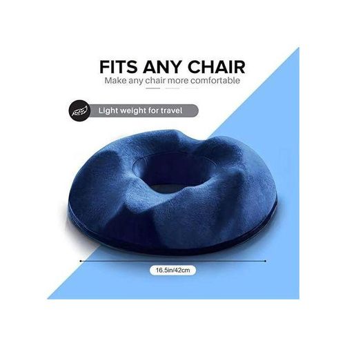 1pc Orthopedic Memory Foam Donut Pillow Coccyx Seat Cushion Hemorrhoid Cushion T