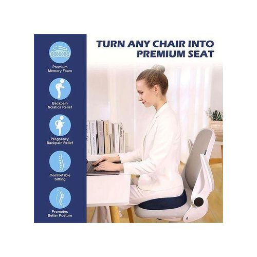 1pc Orthopedic Memory Foam Donut Pillow Coccyx Seat Cushion Hemorrhoid Cushion T