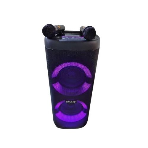 Globalstar 2.1 Multmedia Speaker System Wireless Subwoofer With Remote Control And Microphone-Black