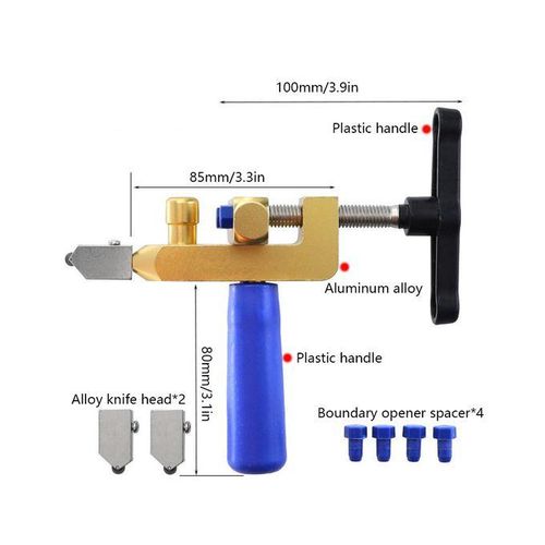 2 In 1 Ceramic Cutter Glass Tile Breaker Wheel