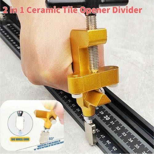 2 In 1 Ceramic Cutter Glass Tile Breaker Wheel