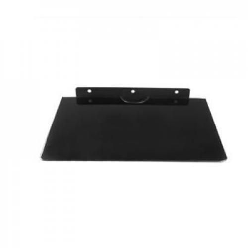 Decorder/DVD Wall Mount With Glass- Black