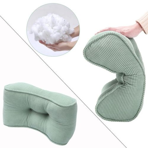Comfort Lumbar Support Pillow Cushion Cotton For Car Seat Lake Green
