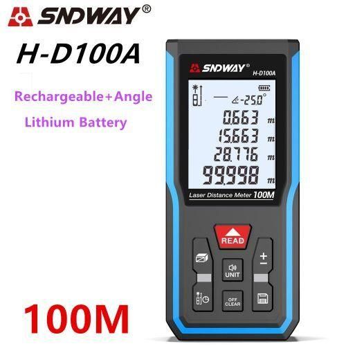Laser Distance Meter Digital Rangefinder 120m 100m 70m 50m Laser Distance Measurer Electronic Level Ruler Range Finder