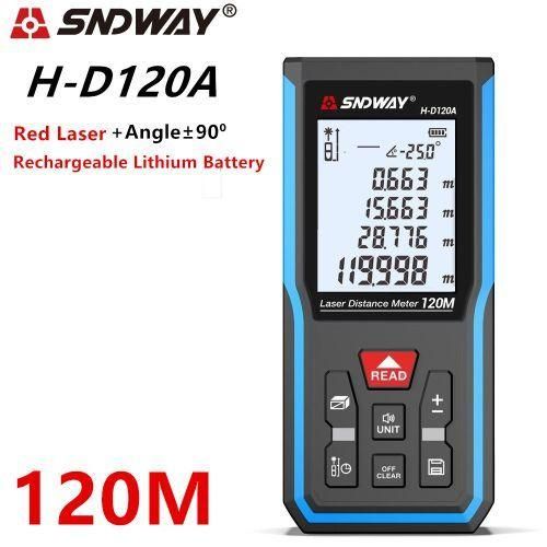 Laser Distance Meter Digital Rangefinder 120m 100m 70m 50m Laser Distance Measurer Electronic Level Ruler Range Finder