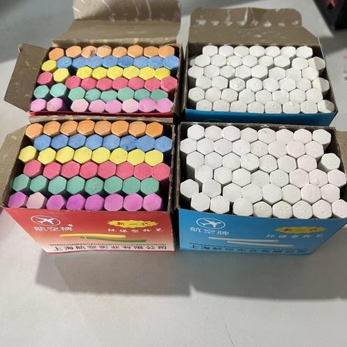 Conte Crayon Blackboard Newspaper Children's Dust-Free Household Teacher Non-Toxic White Color Hexagonal Erasable Chalk