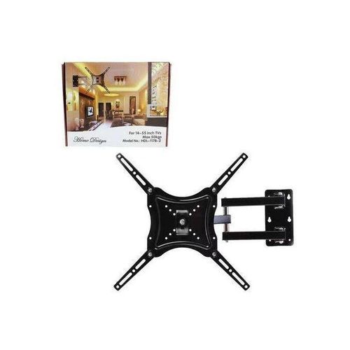 Rotating TV Flexible Wall Mount 14 Inch To 55 Inch - Black
