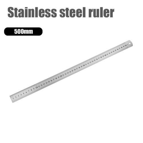 15/20/30/40/50cm Precision Double Side Stainless Steel Metal Straight Ruler Measuring Tool School Office Supplies