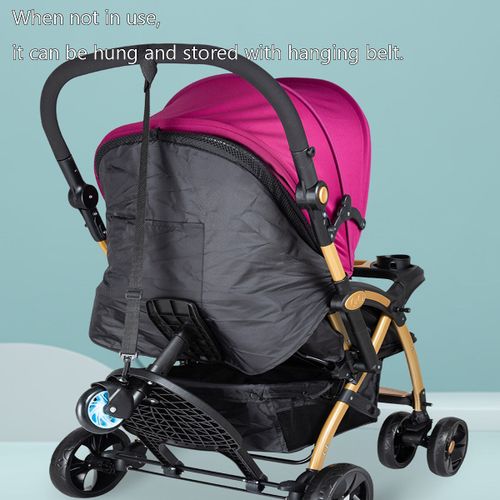 Stroller Board Toddler Buggys Board Wheel Board Skateboard for Prams Joggers Black