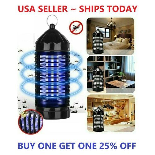 UV Mosquito Killer Lamp Pest Attractant Trap For Home - Black