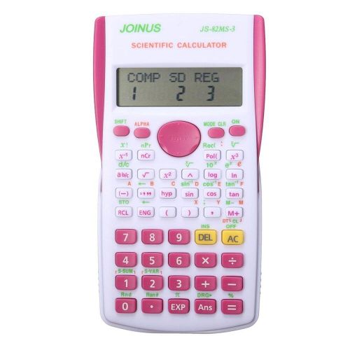School Student Function Calculator 2 Line Display Scientific Calculator Multifunctional Counter 12 Digital Calculating Machine rose red