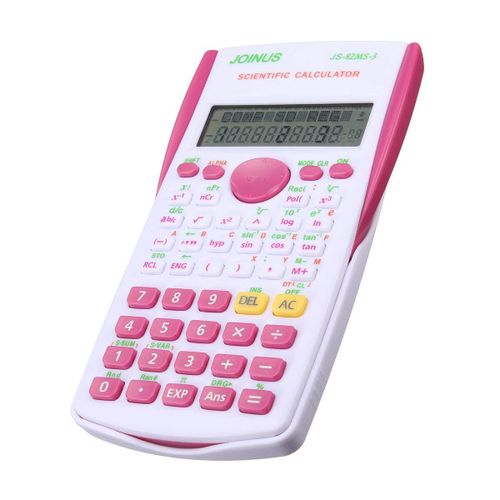 School Student Function Calculator 2 Line Display Scientific Calculator Multifunctional Counter 12 Digital Calculating Machine rose red