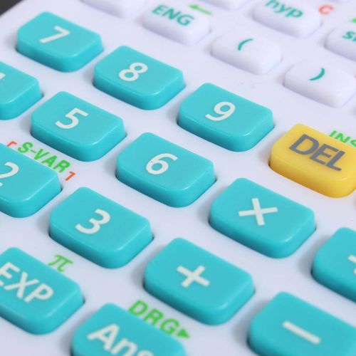School Student Function Calculator 2 Line Display Scientific Calculator Multifunctional Counter 12 Digital Calculating Machine rose red