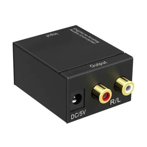 Digital To Analog Audio Converter  Adapter-Black