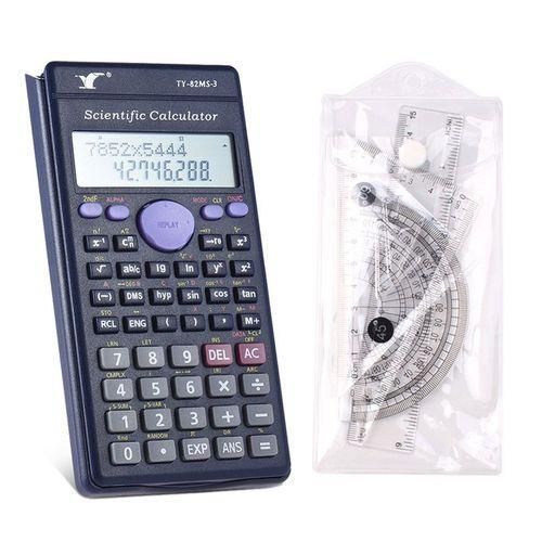 Scientific Calculator Counter 240 Functions4Pcs Ruler Set