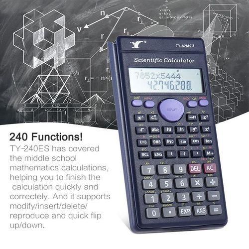Scientific Calculator Counter 240 Functions4Pcs Ruler Set