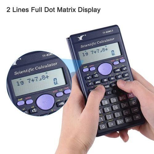Scientific Calculator Counter 240 Functions4Pcs Ruler Set