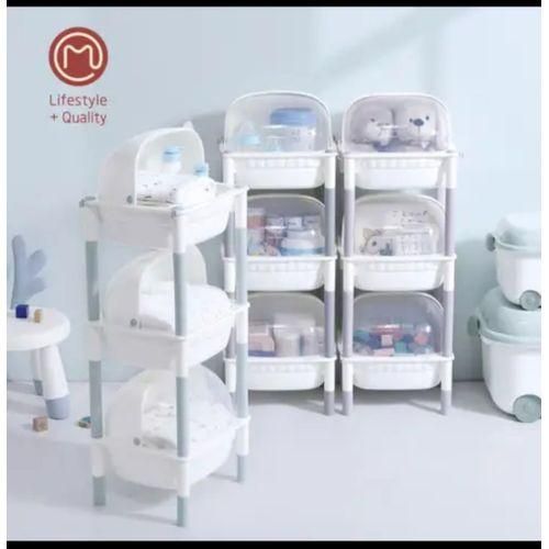 Baby Multifunctional Storage Rack Baby Organizer-Grey
