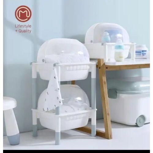 Baby Multifunctional Storage Rack Baby Organizer-Grey