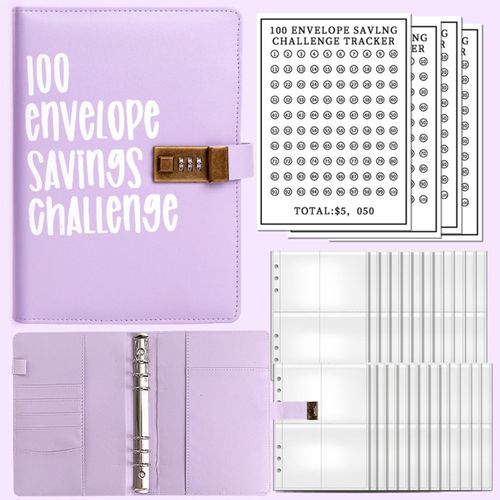 100 Envelope Challenge Binder Savings Challenges