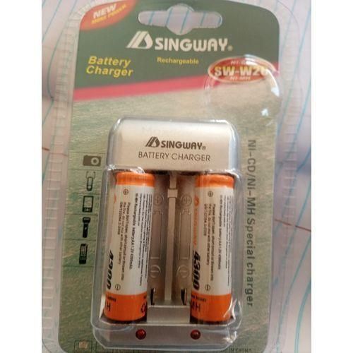 Rechargeable Battery And Charger AA/AAA - Grey