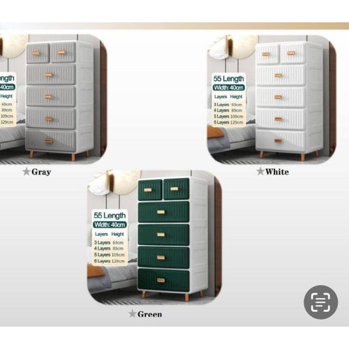 Plastic European Style Drawer Children's Closet Baby Storage Cabinet Thickened Six-Drawer Cabinet Storage Box