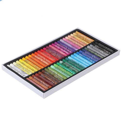 Artist Oil Pastels Set 12, 25, 48 Assorted Colors Pencil Crayons Drawing 48 Color