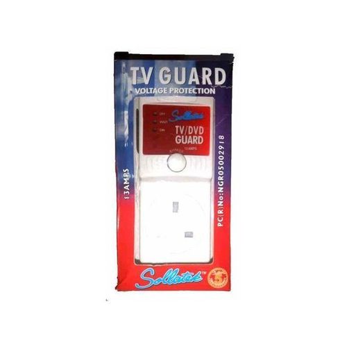 Pack Of TV Guard-13Amps+ 4 Way Extension Cable- White.