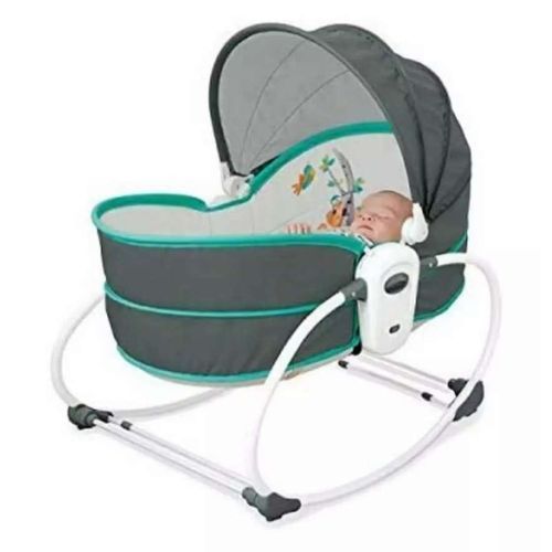 5 in 1 Bassinet - Grey,pink,blue