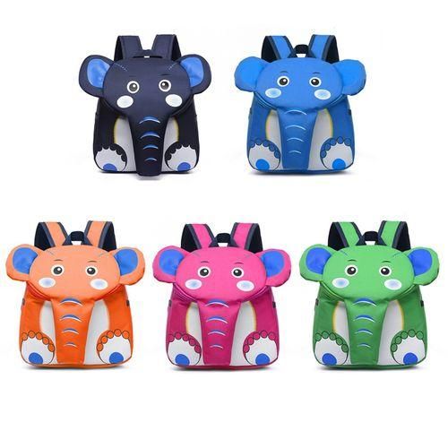 Elephant School Backpack For Children Cute 3D Animal Kids School Bags Boys Girls SchoolbagPink