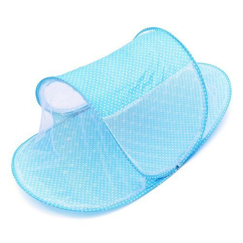 0-3 Years Baby E Bed Tent Crib Mattress Portable Foldable - Blue