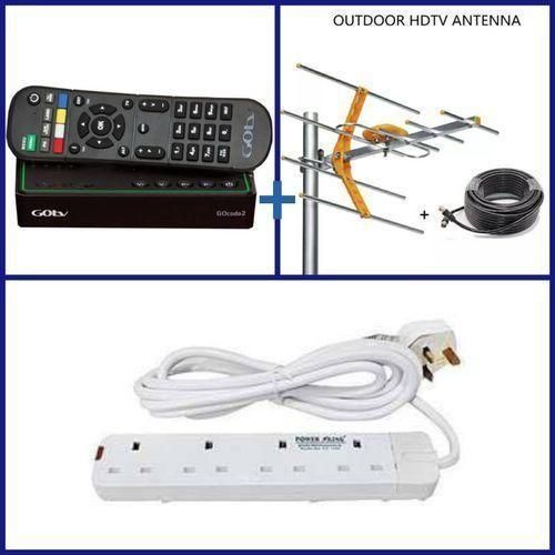 Gotv Decoder + Antenna + 1 Month Subscription + A Free Extension