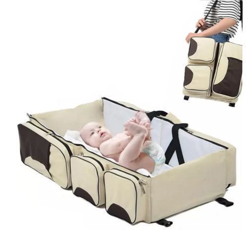 Strong Baby Bed And Bag - Grey