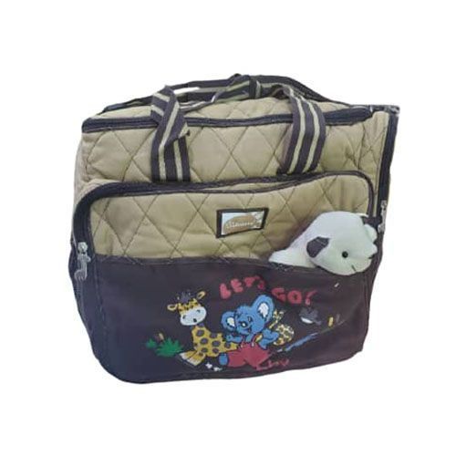 Scot Baby Travel Bag With A Teddy Bear- Brown