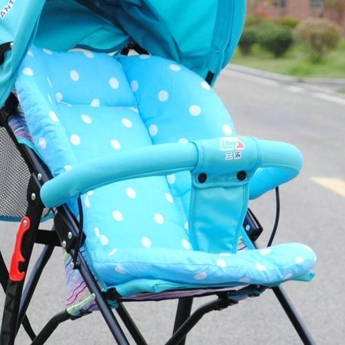 Baby Stroller Cushion  Waterproof Child Pushchair Feeding Chair Thick MatBlue
