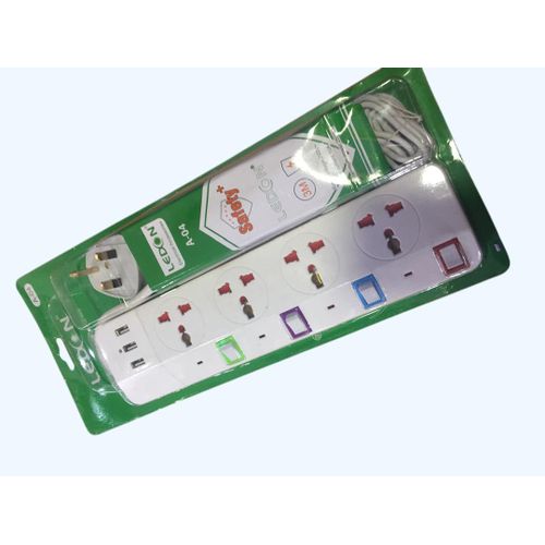 Ledon 4 Way Extension Cables- White