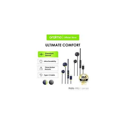 Oraimo Halo Airy Type-C Half In-ear Wired Headphones