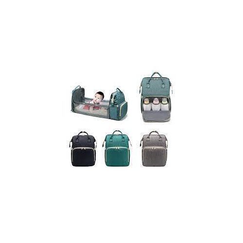 Bed And Bag, Blue, Gray, Black