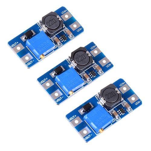 3Pcs Input 2V-24V Dc-Dc 5V/9V/12V/28V Boost Converter Adjustable Step Up Power Supply Pcc Board Moud