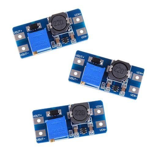 3Pcs Input 2V-24V Dc-Dc 5V/9V/12V/28V Boost Converter Adjustable Step Up Power Supply Pcc Board Moud