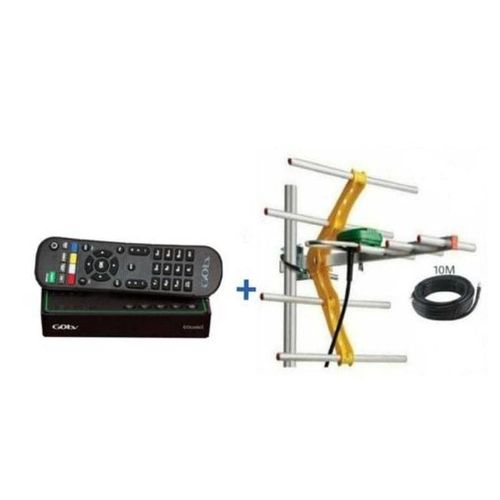 GOtv Decoder + Antenna - Digital Satellite TV Receiver