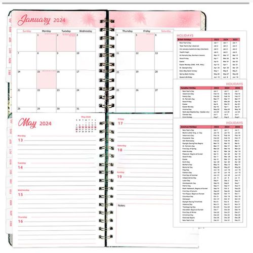 2024 Weekly Planner Portable A5 Appointment Book  Rain