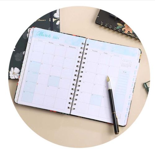 2024 Weekly Planner Portable A5 Appointment Book  Rain